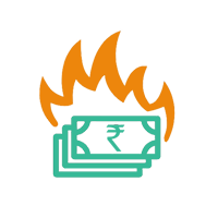 Burning money